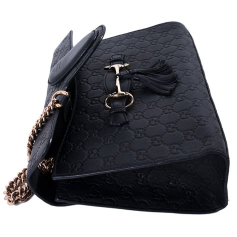 gucci guccissima shoulder bag|Gucci shoulder bag black handbags.